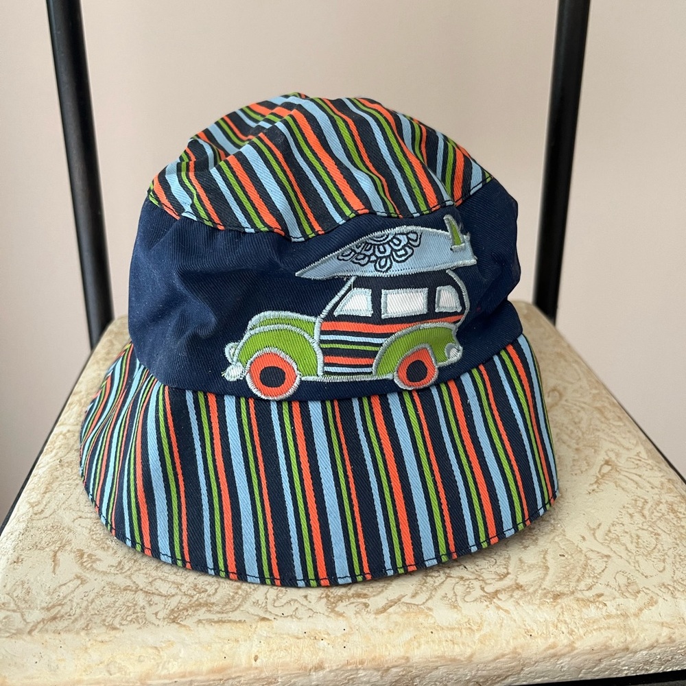 Jamie Rae Sunhat -2 sizes available-Chin strap velcro -Blue Multi
